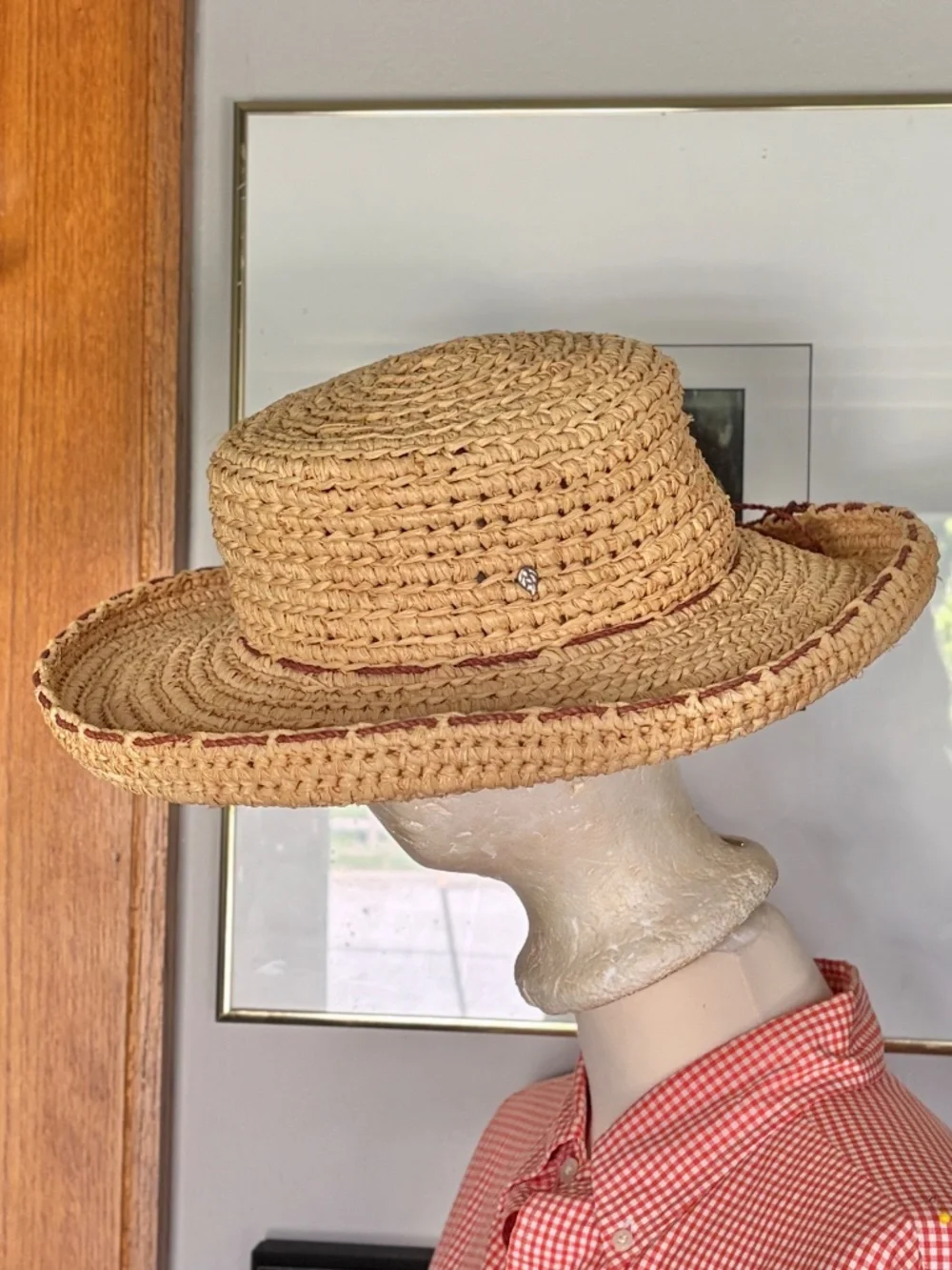Helen Kaminski Natu Avalon Raffia Hand Made Provence Women's Sun Hat NWOT
